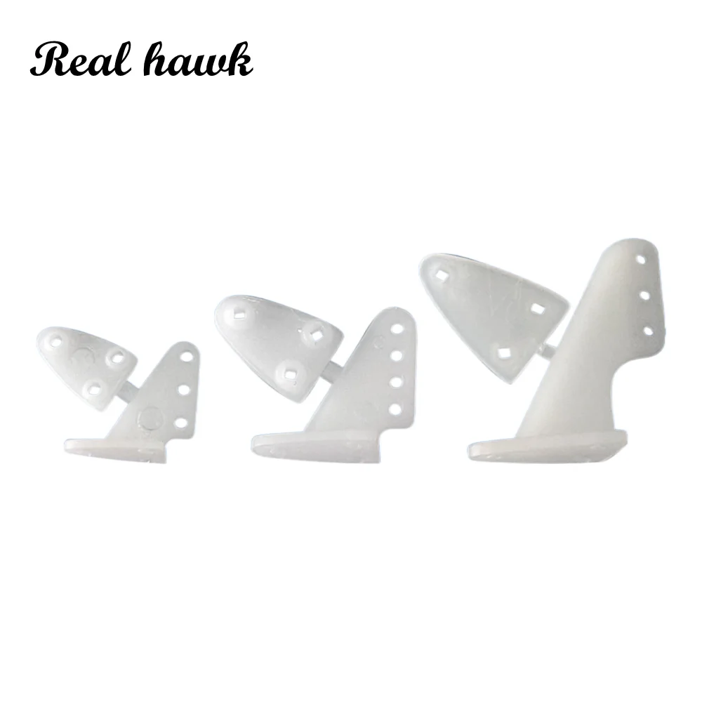 10 Pcs Nylon Pin Horn/ Zip Horns Without Screws 3 Hole/4 Hole RC Airplanes Parts Electric Planes Foam Model Accessories