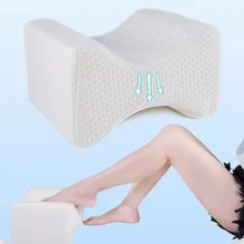 Coussin de soutien des genoux en mousse à mémoire de forme, pour dormir sur le côté, douleur au dos, sciatique, pour lit de grossesse