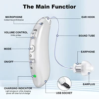 Rechargeable Hearing Aids Digital  Hearing Aid Adjustable Tone Sound Amplifier Portable Deaf Elderly digital Hearing Aid 2
