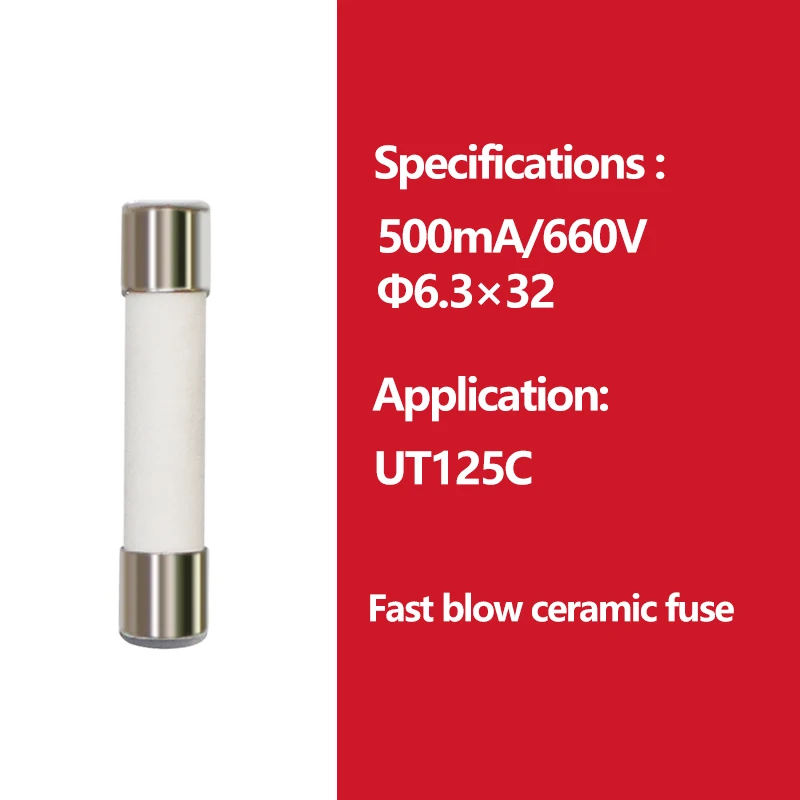 Description Picture 6 of item2pcs UNI-T Cartridge Fuse Fast Acting Fuse Porcelain Tube For Uni-t Multimeter UT890C UT890D+ UT125C