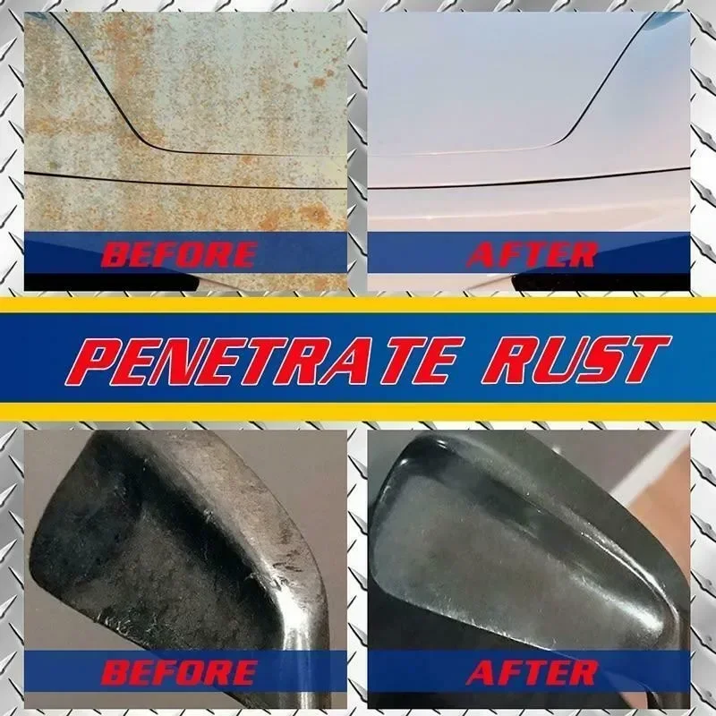 Multi Purpose Rust Remover Spray Car Maintenance Instant Remover Spray Vehicle Chrome Rust Car