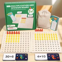 Math Multiplication Board Montessori Wooden Toys Kids Preschool Learning Educational Board Game Toys For Counting Teaching 1