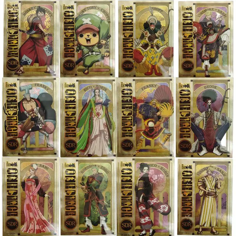 

Anime One Piece Sdr Card Monkey D. Luffy Roronoa Zoro Game Collection Rare Cards Children's Toys Boys Surprise Birthday Gifts