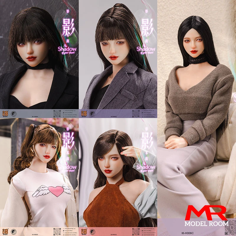 I8toys I8-H006 1:6-女性の兵士の置物,あなたの心の影,頭の彫刻,可動式