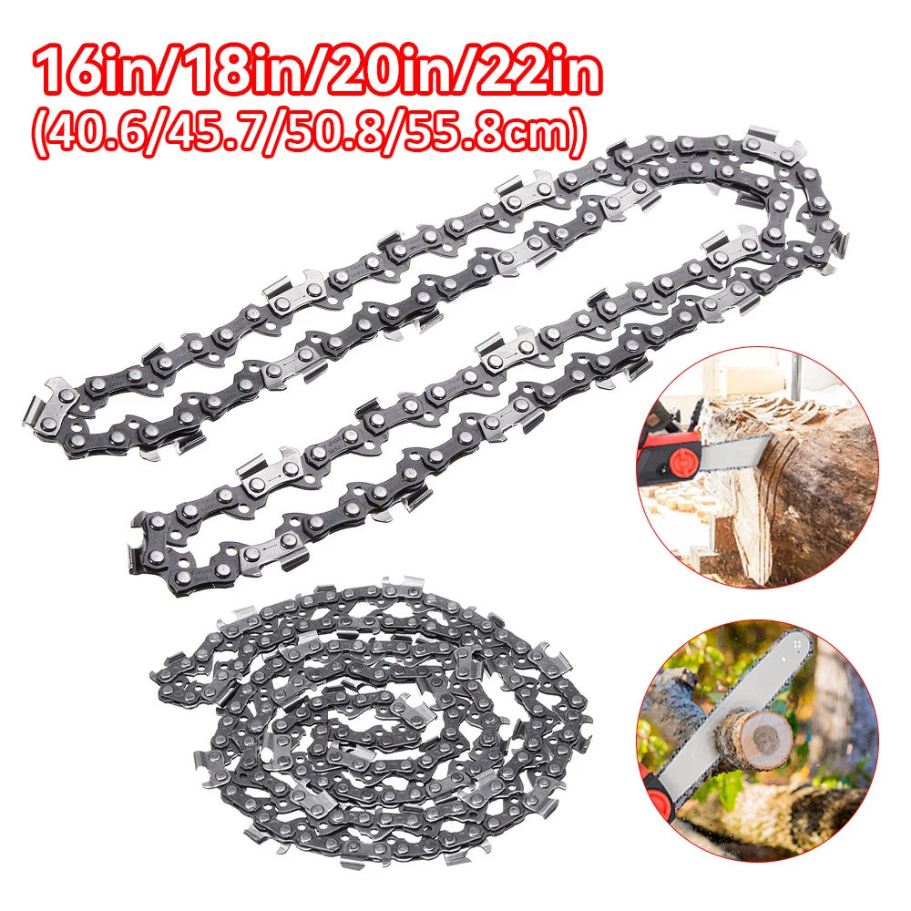 

16/18/22inch Mini Steel Chainsaw Chain Electric Chain Saw Chain Accessory Replacement For Cordless Pruning Saws Cutting Tools