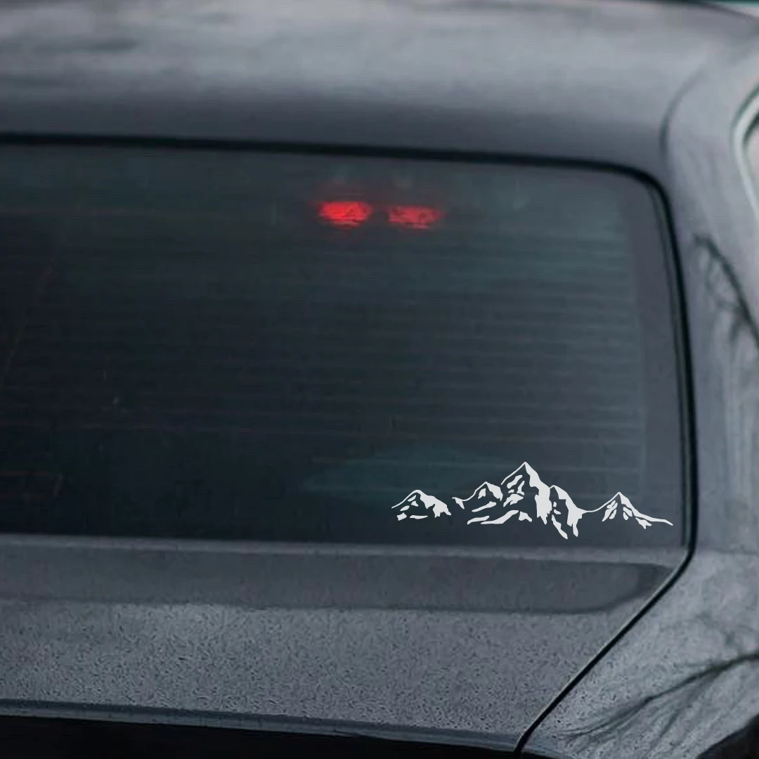 Mountain Die-Cut Vinyl Decal Car Sticker Waterproof Auto Decors Car Body Bumper Rear Window Laptop Stickerscustomized wall stickers window stickers