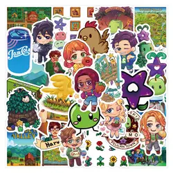 Stardew Valley Themed Cartoon Sticker Pack - Fun Decorative Stickers (50PCS)