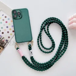 Luxurious Plush Crossbody Lanyard Phone Case with Glitter Accents - Moto G75 (Green)