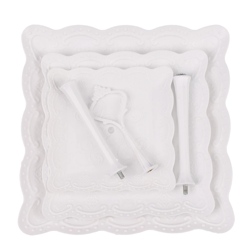 

3 Tier Cupcake Display Stand Dessert Tower Fruit Tray For Wedding Birthday Party Decoration Candy Bar Dessert