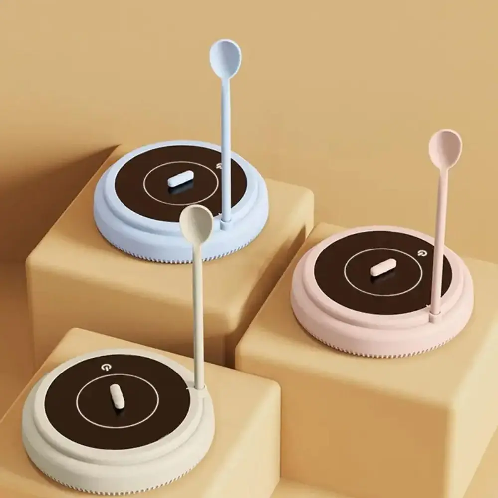 

Автоматический Электрический блендер для молока и кофе с ложкой, USB-зарядка, Миксер с магнитной левитированной перемешивающей капсулой, высокоскоростное вращение