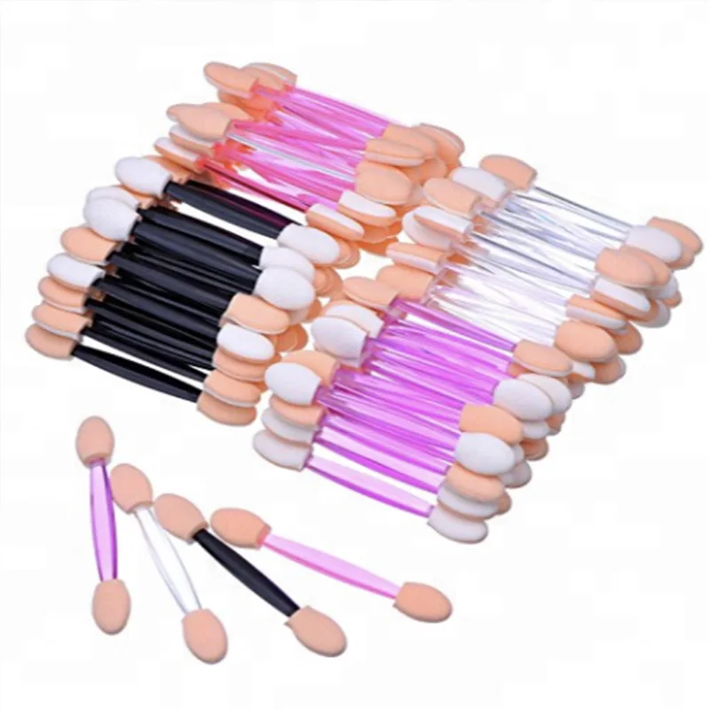 10 Pcs/Pack Nail Powder Brushes Sponge Double Sided Applicator Mirror Chrome Pigment Easy Sponge Stick Cosmetic Makeup Tools 6
