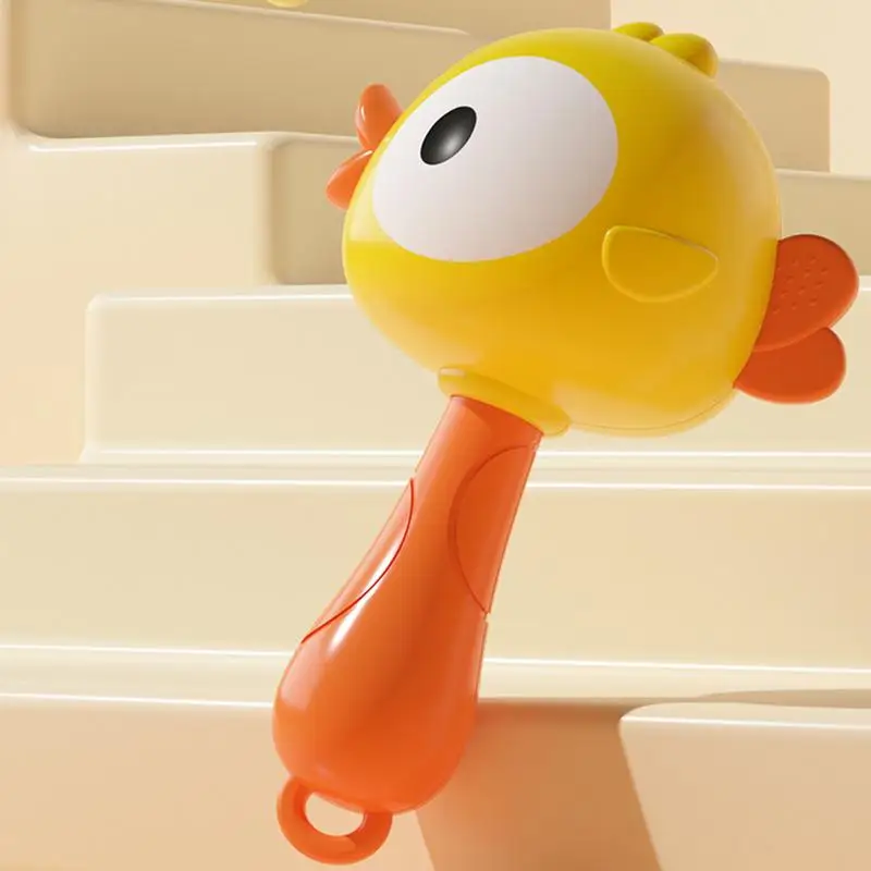 Cute Frog Duck Maracas For Music Enlightenment Creative Baby Musical Instrument Rattle Shaker Toys For Kids Birthday Baby Favors for egg shakers