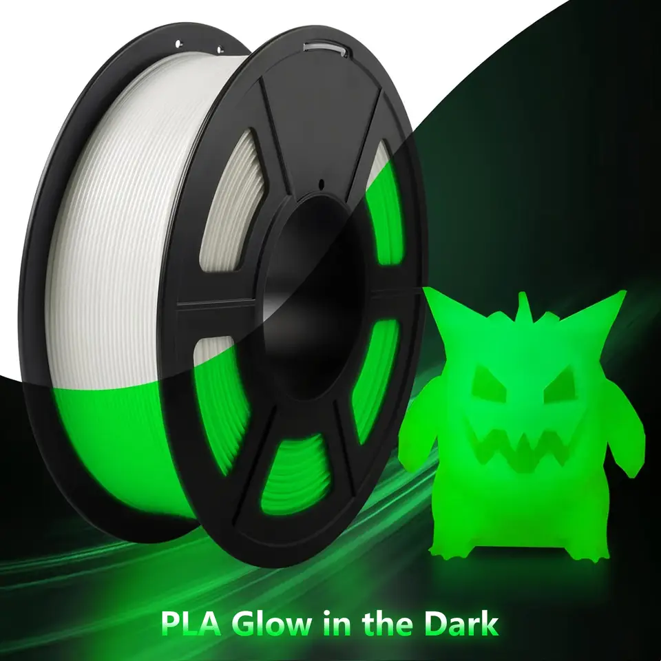 DIY Christmas Gift, 1.75mm PLA Luminous 3D Printer Filament, 200g(0.44L）Spool, Glow in the Dark, for Most FDM Printers image 7