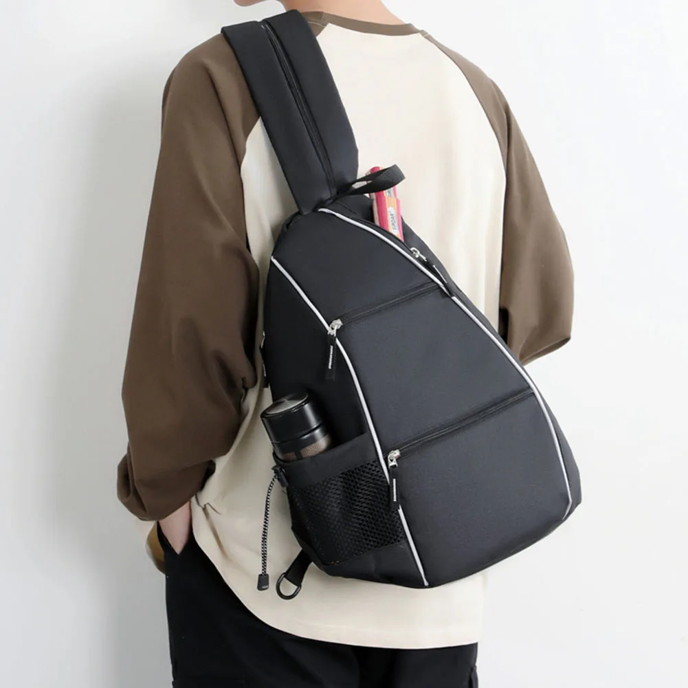 Pickleball Bag Racketball Sling Bag Multifunctional Pickleball Paddle Backpack Multi-pockets Large Capacity Outdoor Sports Bag