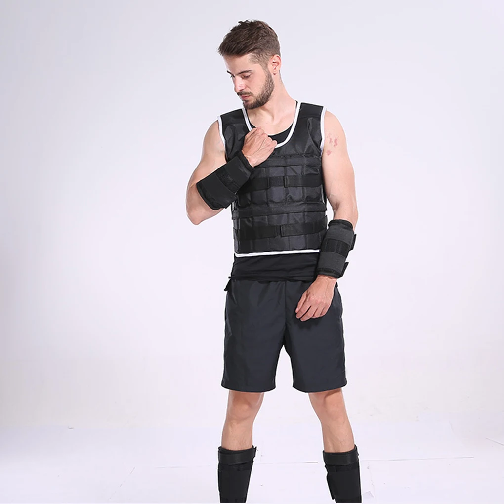 

0-20Kg Adjustable Weight Vest Boxing Strength Training Gym Fitness Exercise Waistcoat Jacket