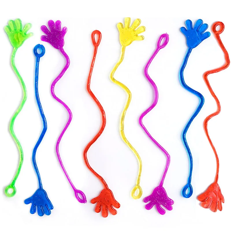 10Pcs/lot Kids Party Supply Favors Mini Sticky Jelly Stick Slap Hands Toy  Party Little Gifts Random Color New Arrival - AliExpress