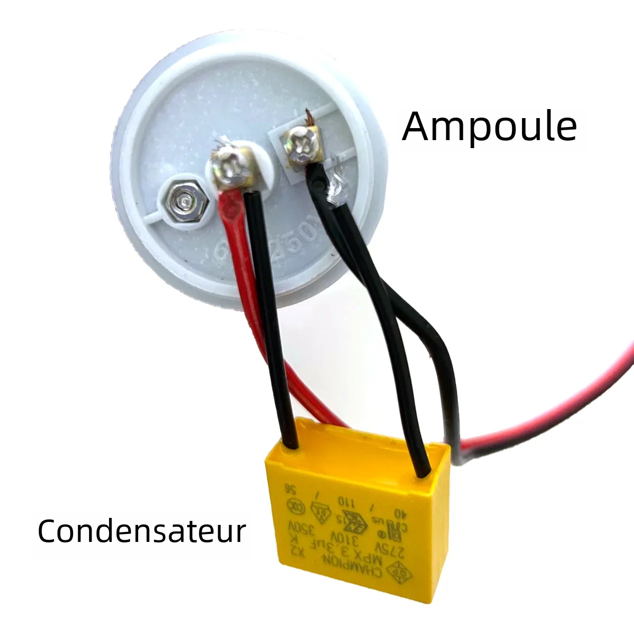 Safety Capacitor with Anti-Light Flash, Suitable for Smart Touch without Neutral Electric Fans, Switches, etc. 3.3UF, 275VA