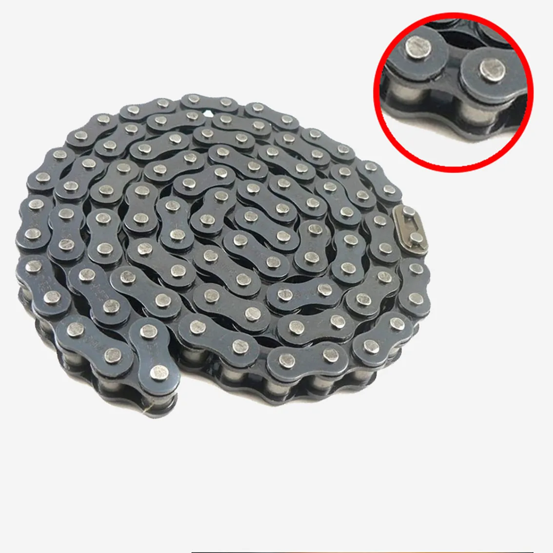 04C-1 Roller Chain Pitch 6.35mm Half/full Buckle Carbon Steel Industrial Transmission Single Row Chain 0.5/1/1.5/5 Meters stainless steel chain steel chain