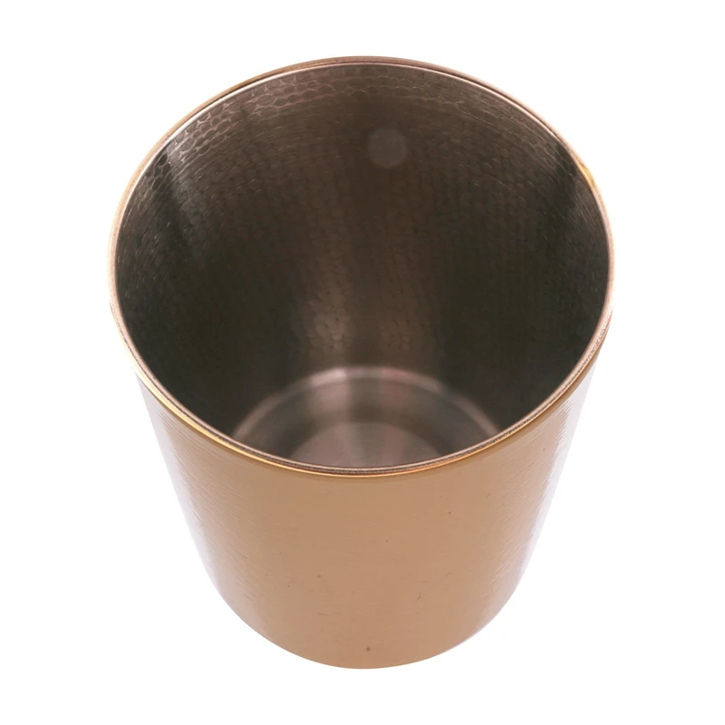 

Stainless Steel Champagne Bucket Home Hammered Ice Wine Bucket KTV Wine Cooler Ice Square Bucket Beer Bucket