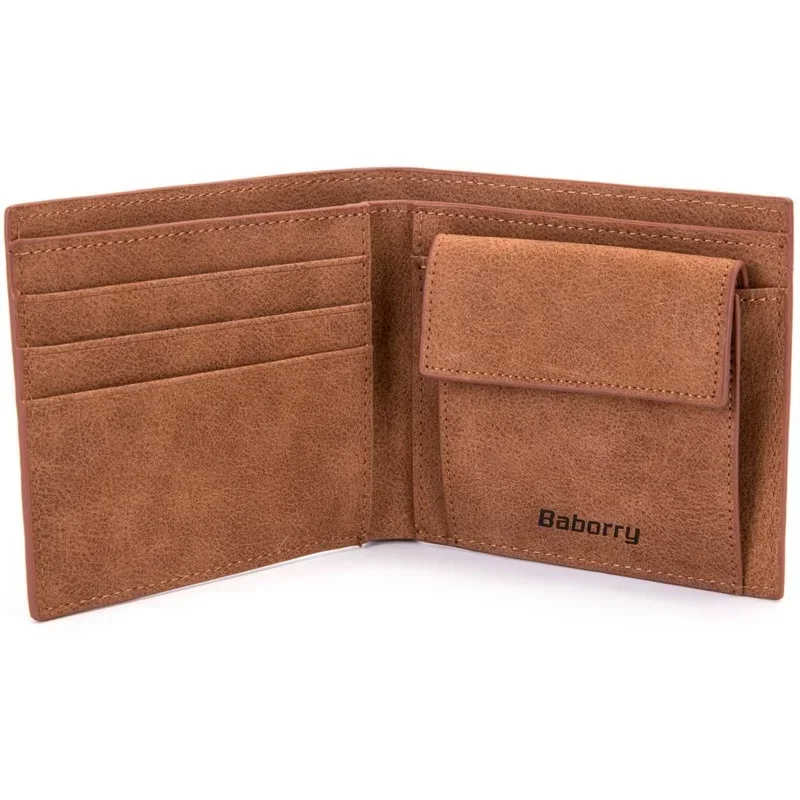 2023 Fashion Rfid Men Wallets Mens Wallet with Coin Bag Zipper Small Mini Wallet Purses New Design Dollar Wallet Slim Money Bag 5