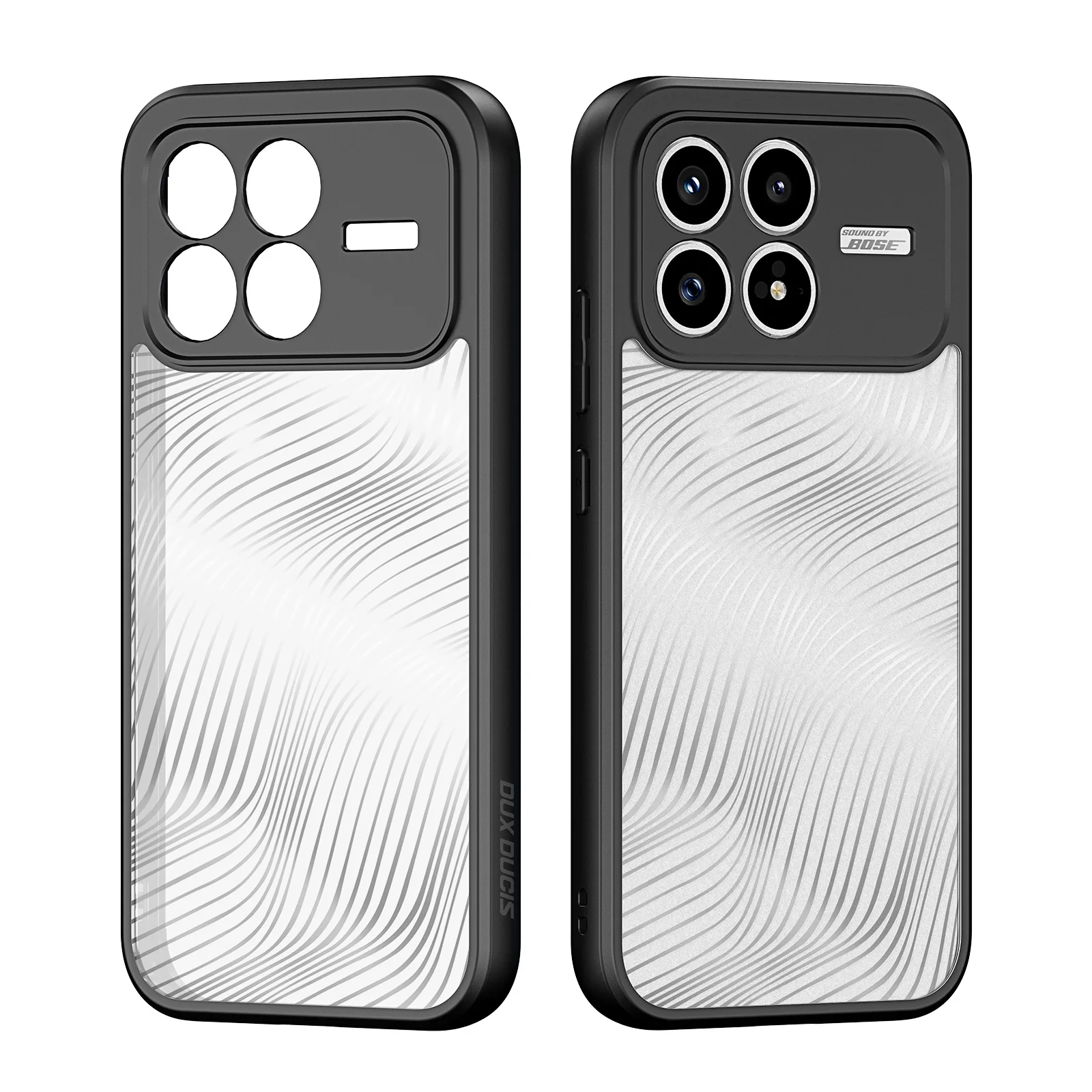 DUX DUCIS Anti-Finger Shock Proof Transparent Back Phone Case