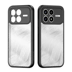 DUX DUCIS Anti - Finger Shock Proof Transparent Back Phone Case for Poco C85 5G (Black)