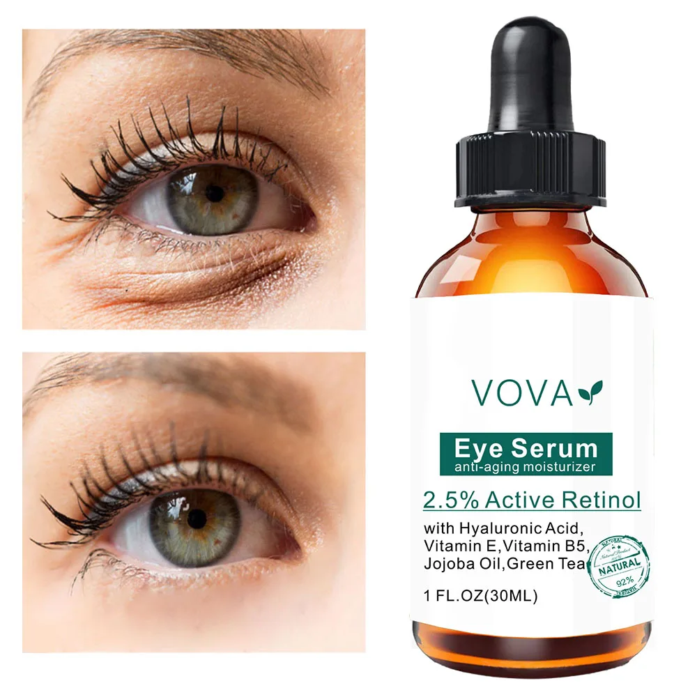 Instant Remove Eye bags Serum Retinol Cream Anti Puffiness Gel Dark Circles Delays aging fades wrinkles Firming Brighten Skin |
