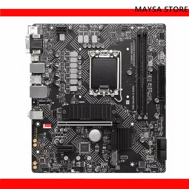 Scheda Madre Lga1700 Per Msi Pro B660M-G Ddr4 Con Presa Chipset B660 Lga1700 Supporta 12Th 2 Xddr4 64Gb Pcie 4.0 2X M.2 M-Atx
