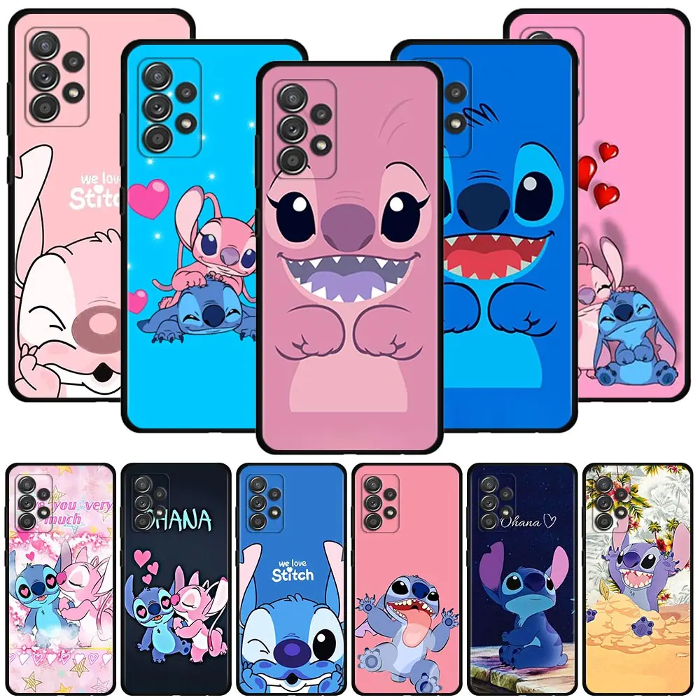 Phone Case For Samsung Galaxy A12 A52 A51 A32 A21s A71 A02s A32 A22 A72 A52s A31 A41 A03 A13 A02 Cover Pink stitch