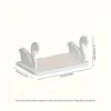 1pc swan-designed wall shelf, a versatile storage rack suitable for bathrooms, kitchens, and offices. 4
