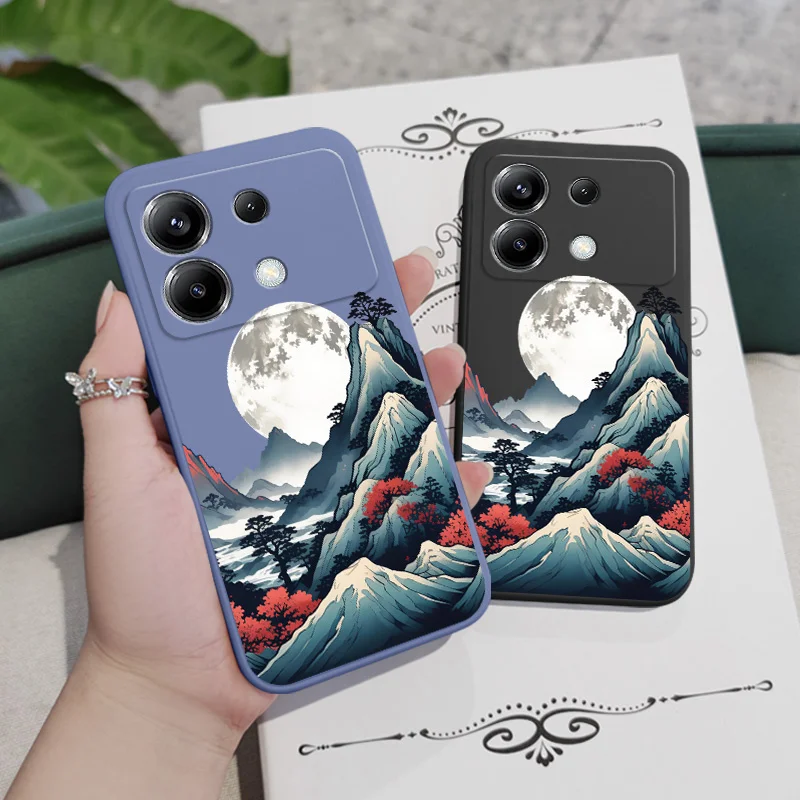 Smoke Mountain Silicone Phone Case - Durable Protective Cover