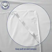 Waterproof Bedsheet Cotton Terry Flat Sheet Style Mattress Cover Anti Mites & Washable Sheet Protector 4