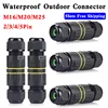 IP68 M16 M20 M25 Outdoor Waterproof Connector Of Junction Box Adapter Terminal Rain Proof Straight Plug Socket Quick Connection 1