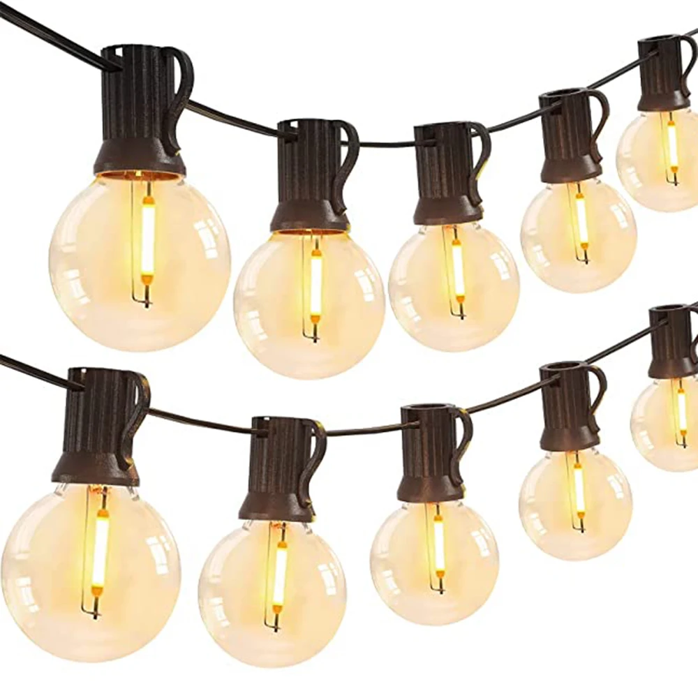 G40 Outdoor Lichterketten LED Party Girlande Dimmbare Globus Glühbirnen Fee Lampe Für Straße Terrasse Garten Camping Terrasse Dekoration