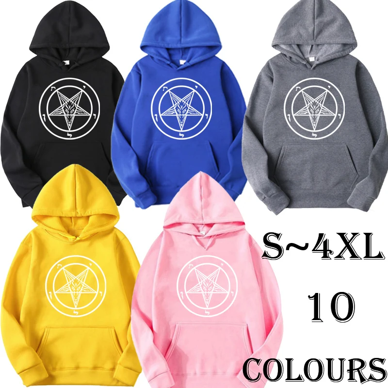 

2024 эксклюзивная толстовка с логотипом на заказ на весну/осень, унисекс, толстовка с капюшоном с принтом демона, с карманами, уличная мода для пар