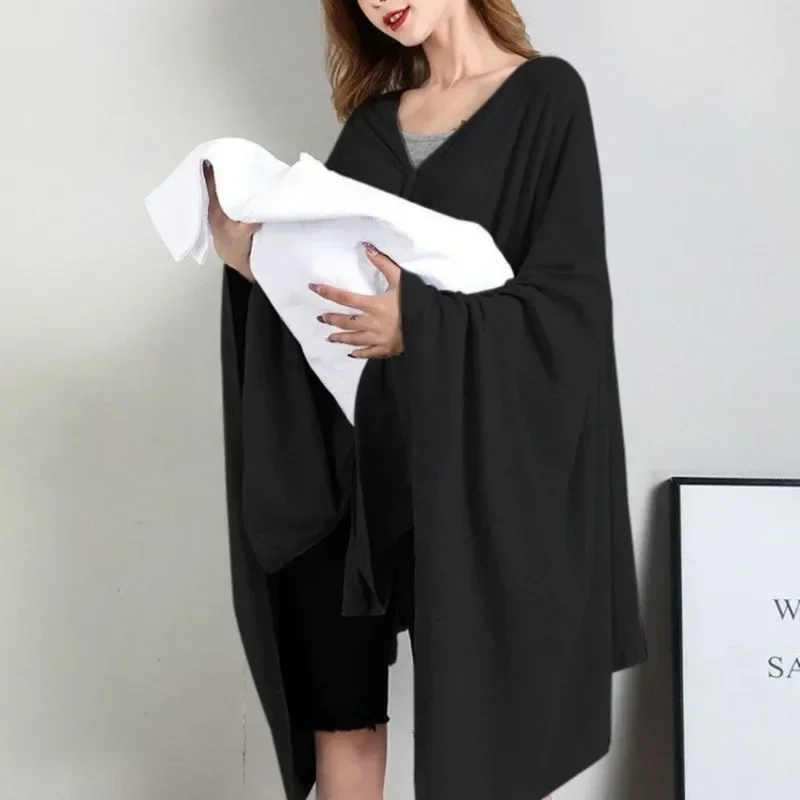 Pure Cotton Postpartum Outing Nursing Towel Fashionable Nursing Towel Clothing Anti-exposure Fig Leaf Shawl