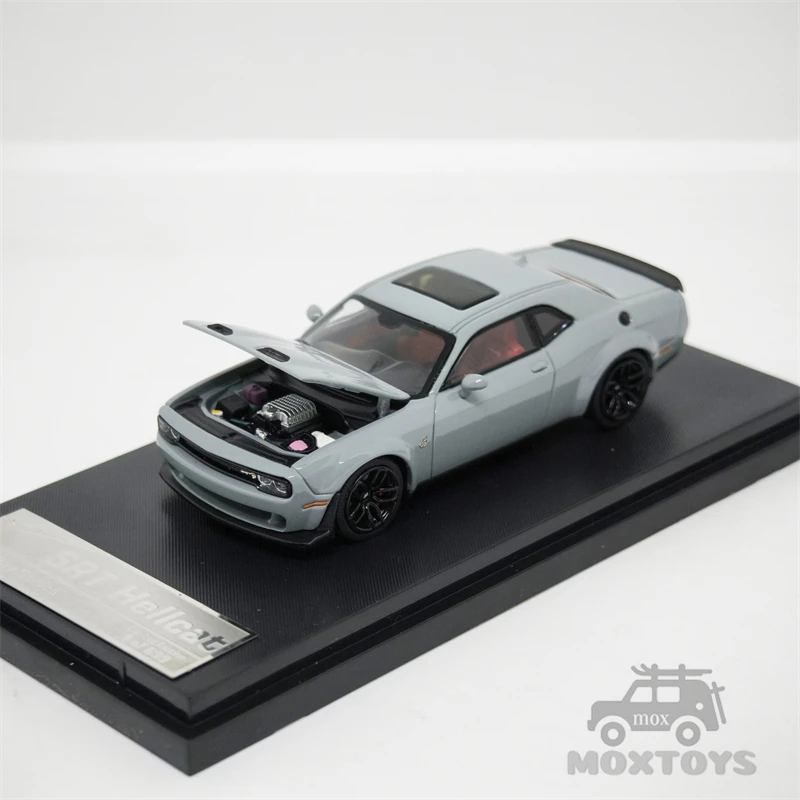 SH  Stance Hunters 1:64 Dodge SRT Hellcat Metallic White Grey Black Diecast Model Car