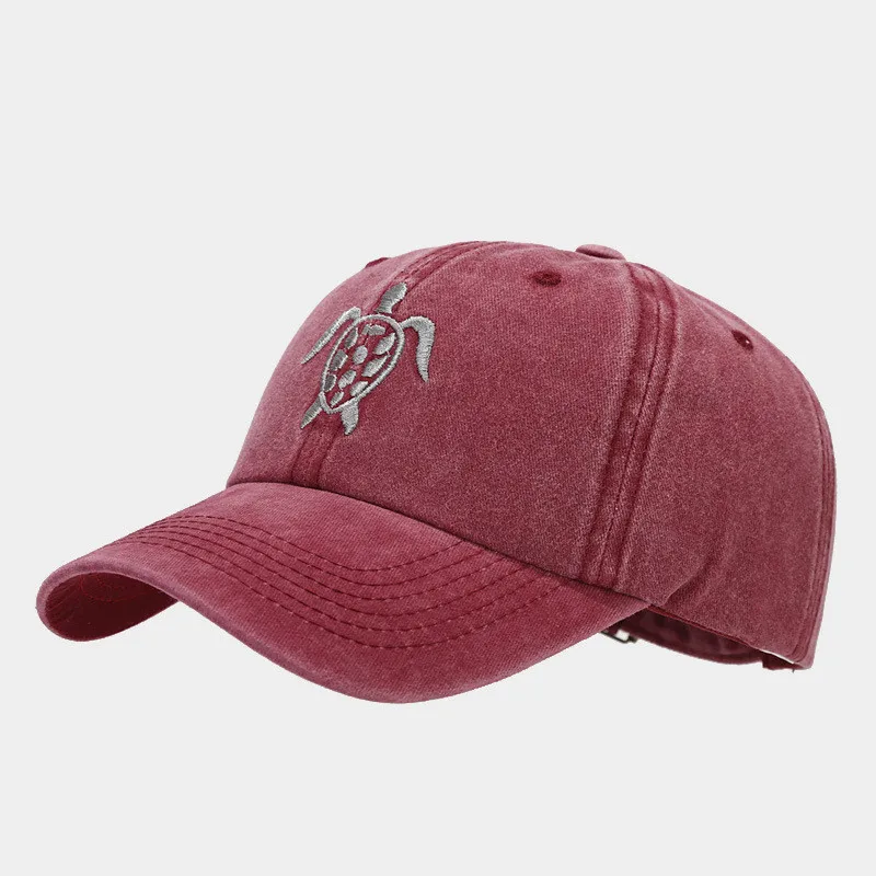2023 Four Seasons Cotton Cartoon Turtle Embroidery Casquette Baseball Cap Adjustable Outdoor Snapback Hats for Men and Women 253 4