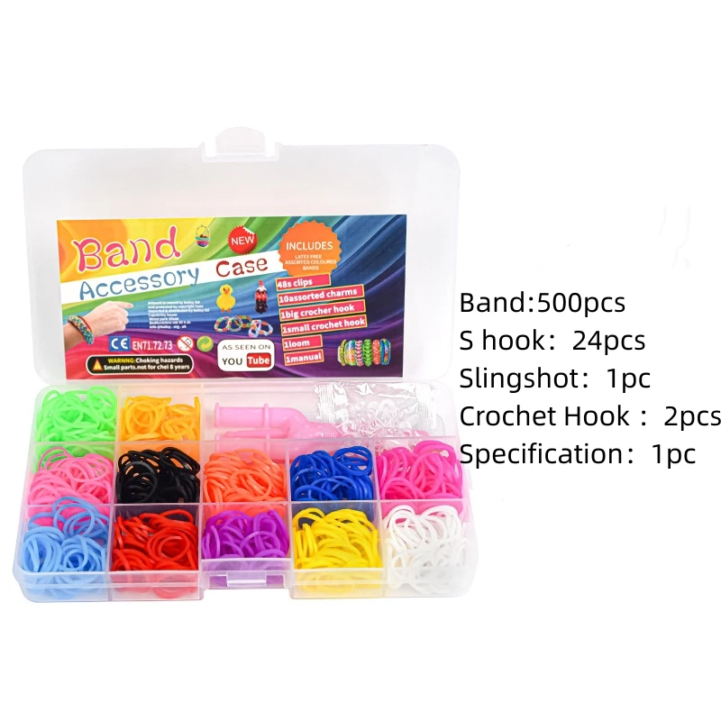 Elastic Rubber Band Refill Kit for DIY Knitting and Crafting