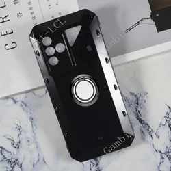 Ulefone Power Armor Series Back Ring Holder Bracket TPU Soft Phone Case for Power Armor 19 (Ring Case Black)