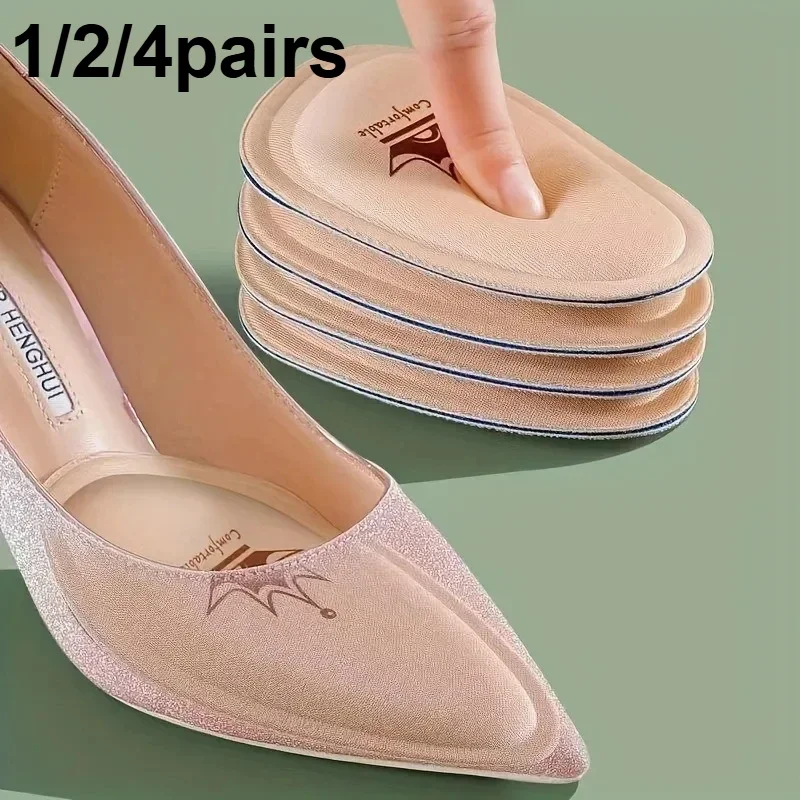 Forefoot Pads for Women Half Insoles for Shoes Inserts High Heels Pain Relief Pads Non-slip Sole Cushion Reduce Shoe Size Filler shoe insoles women insoles