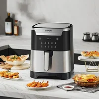 Partition Air Fryer Smart Electric. Multifunctional Household Large Capacity Oil-Free Electric Fryer. 2