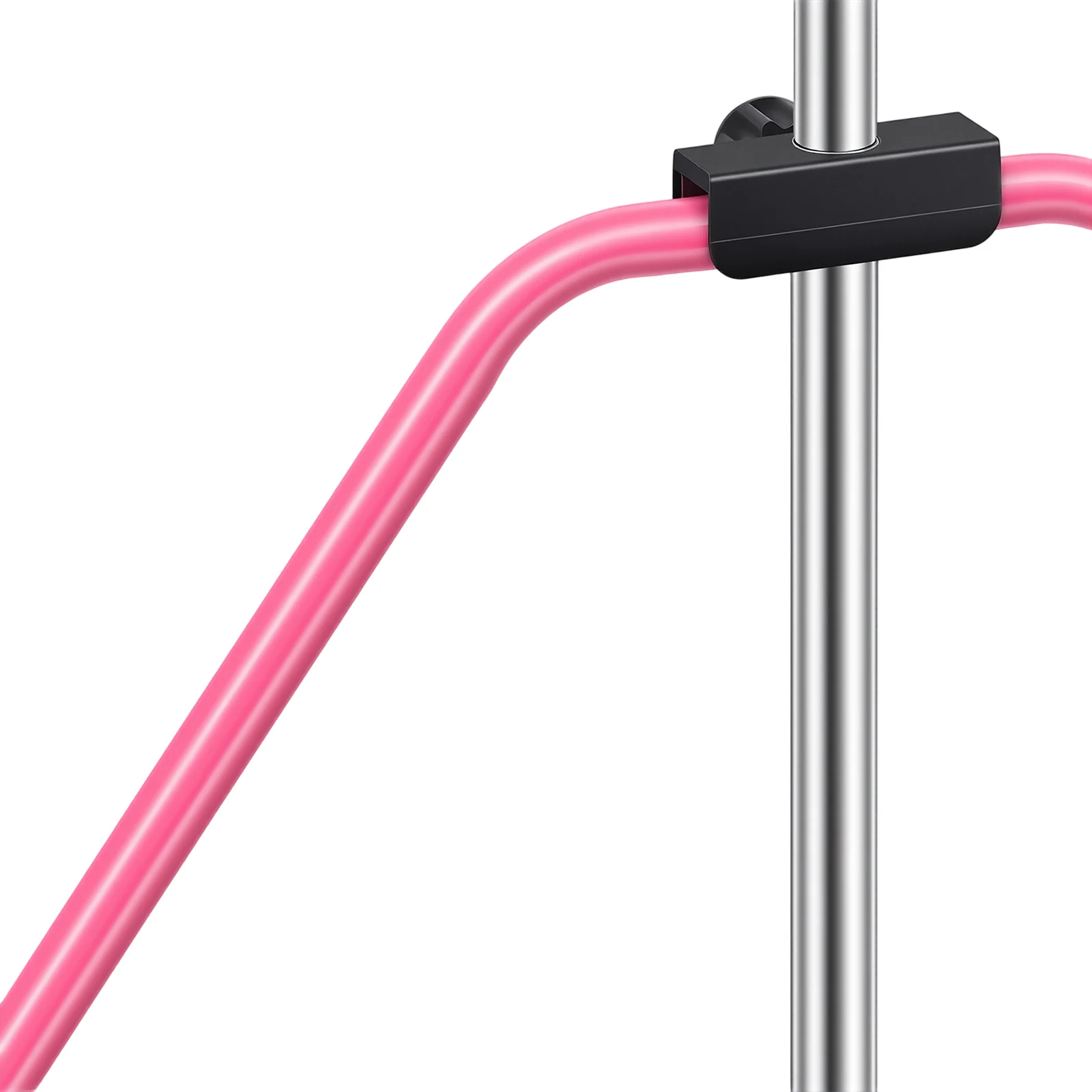 Rosa Faltbare Turnstange Höhenverstellbar 100kg Tragfähigkeit Indoor Outdoor Trainingsgerät – Detail 15