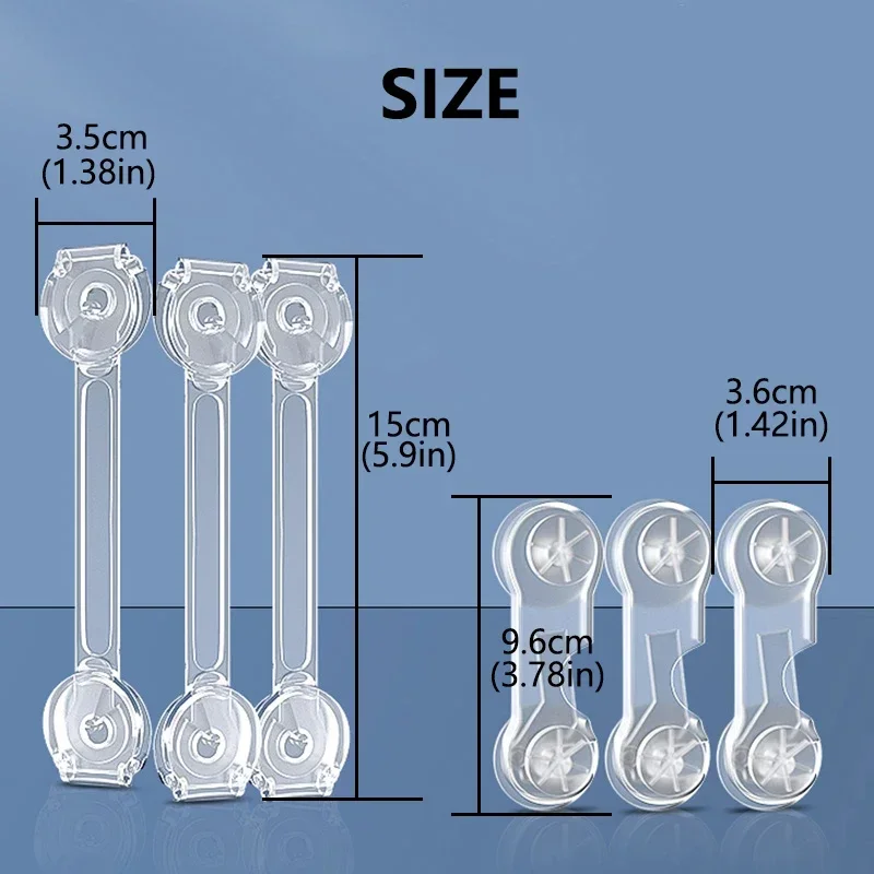 Cabinet lock 5/10Pcs baby cabinet locks strap drawer lock child anti-opening refrigerator lock home baby anti-pinch safety protection buckle