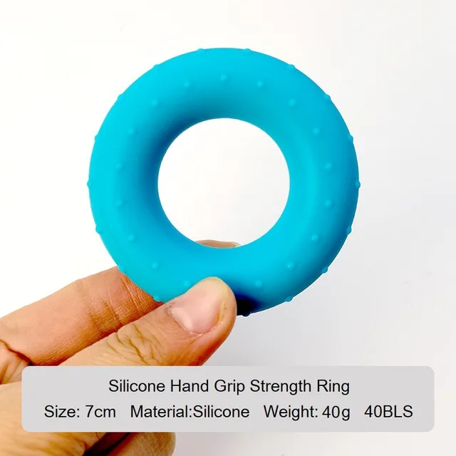 Silicone Finger Gripper Ring Hand Muscle Strengthener Ring Wrist Finger Trainer Exercise Carpal Expander Workout Fitness Device 6