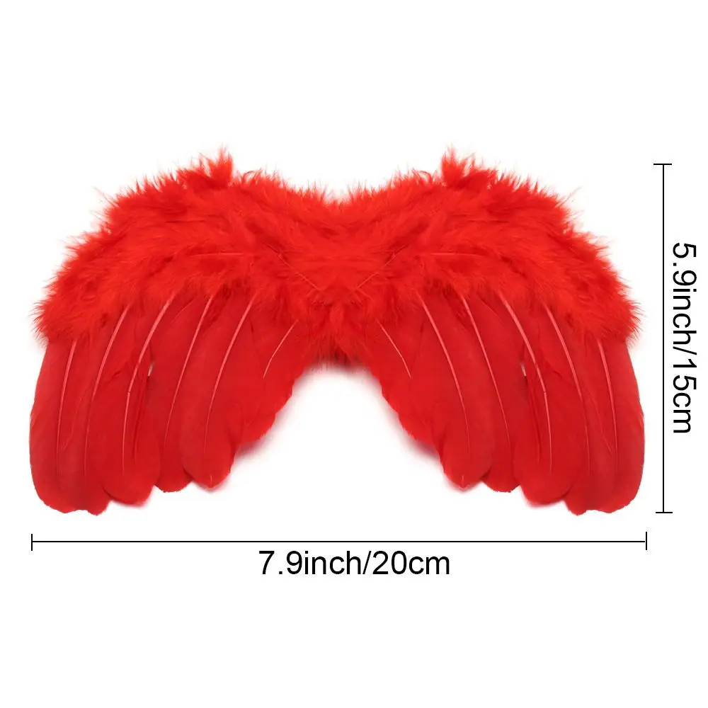 New Feather Wing Girls Headwear Costumes For Infants Baby Photo Props Newborn Photography Accessories Angel Wing