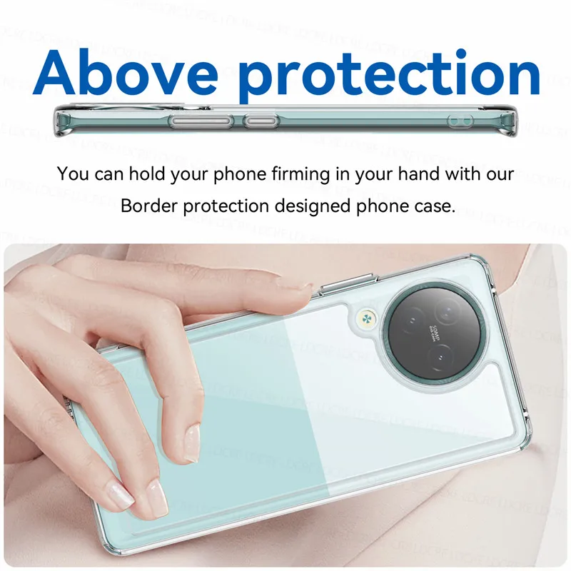 Shockproof Silicone + Hard PC Protective Phone Back Cover