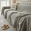 Simple Chenille Herringbone Print Sofa Towel Solid Color Multifunctional Decorative Home Sofa Towel Summer Universal Sofa Covers 2