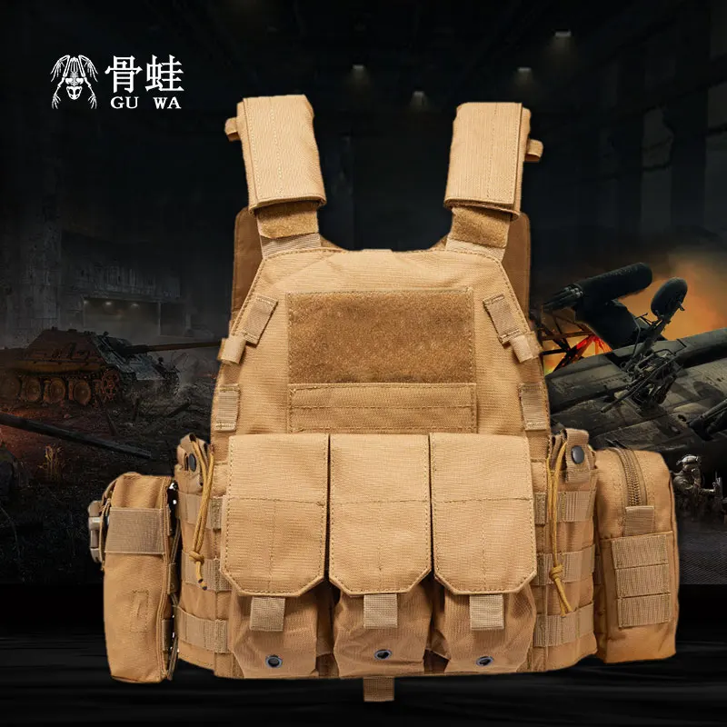 

1000D Nylon Plate Carrier Tactical Vest Outdoor Hunting Protective Adjustable MODULAR Vest for Airsoft Combat Accessories
