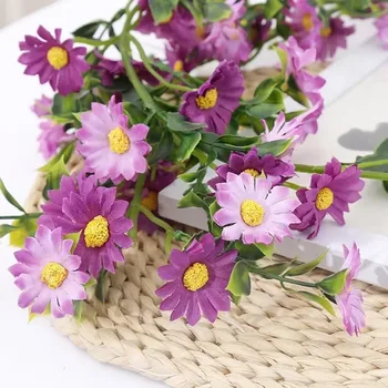 New Simulation Sunflower Daisy Garden Flower Vine Sunflower Fake Flower Rattan Living Room Winding Indoor Decoration Blocking 2
